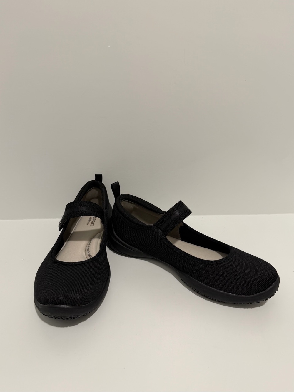 NEW J Sport Melody Mary Jane Black Shoes 7 memory foam contoured arch footbed